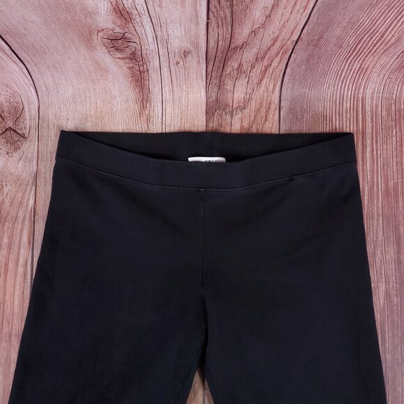 James Perse Womens Size 2 Stretch Jersey Long Leggings Black WHB1360 - Picture 5 of 11